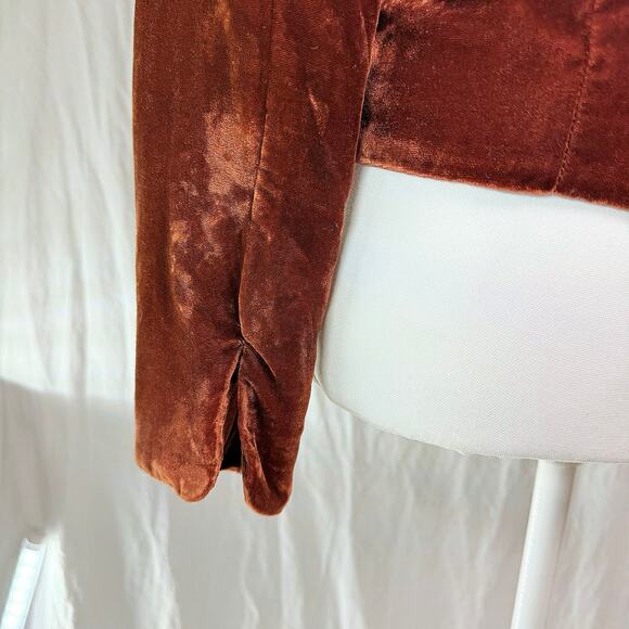True Meaning Embroidered Velvet Blazer Jacket, Anthropologie, Women’s Size 2 EUC - Picture 6 of 11